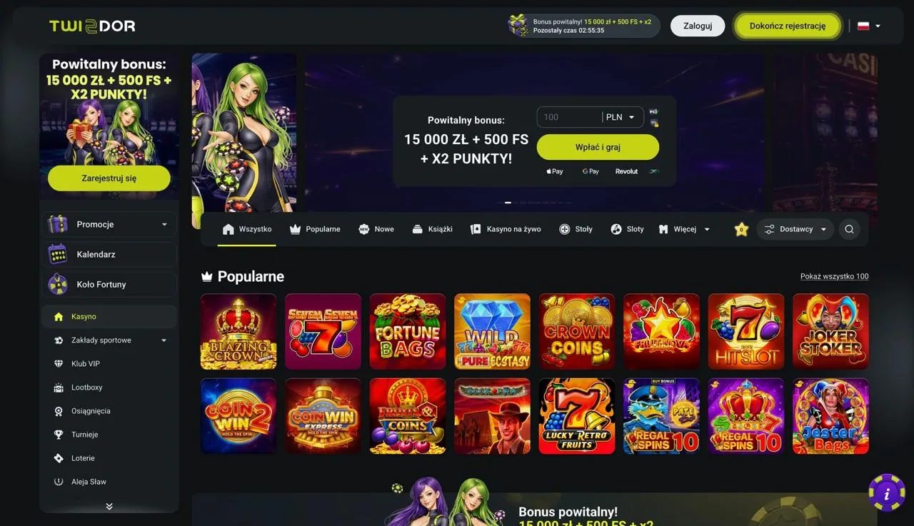 Twindor Casino oficjalna strona twindor kasyno Polska Twindor Casino oficjalna strona lobby PL
